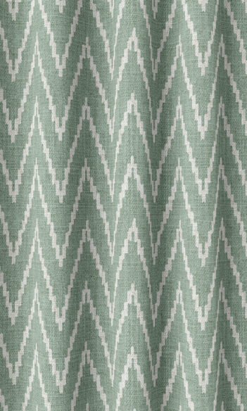 'August Autumn' Fabric by the Yard (Duck Egg Blue/ White)