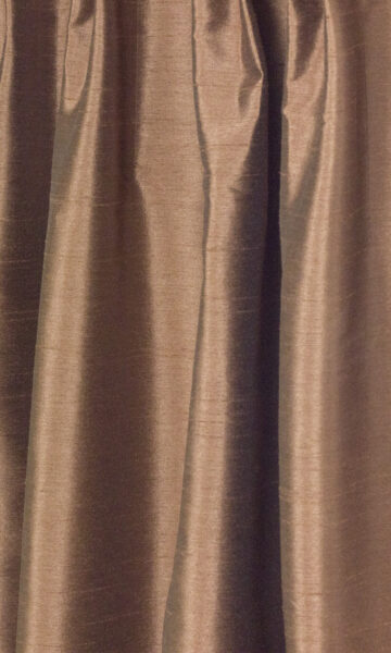 'Weston Gilded Brown' Faux Silk Window Curtain Panels (Brown) - Image 2