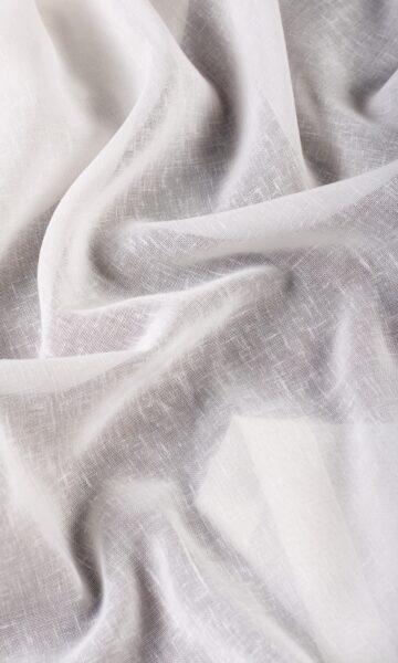 'Snowfall Elegance' Textured Sheer Made-to-Order Curtains (White) - Image 5