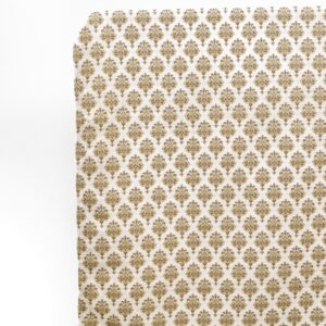 'Canyon Echo' Damask Velvet Custom Size Curtains (Beige/ Brown)
