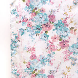 'Azure Afternoon' Floral Custom Size Curtains (Pink/ Blue/ White)