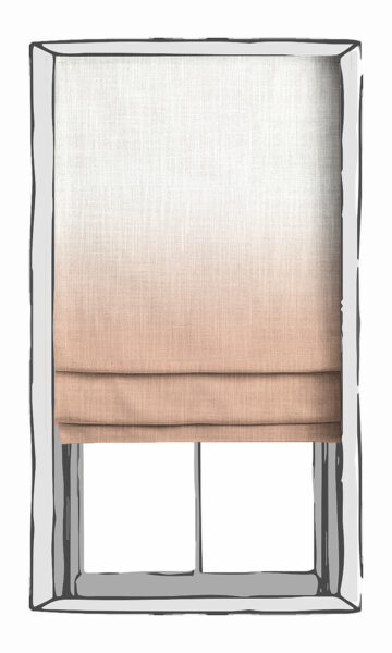 'Sun Kiss' 2-Tone Ombre Made-to-Measure Curtain Panels (Salmon) - Image 2