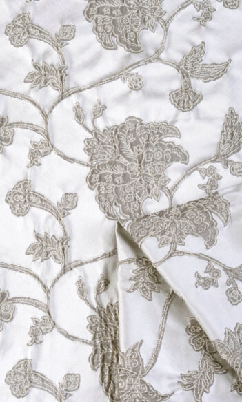 'Mezzo' Fabric by the Yard (White/ Black)