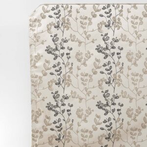 'Marimba' Floral Bespoke Curtains (White/ Black/ Beige/ Gray)