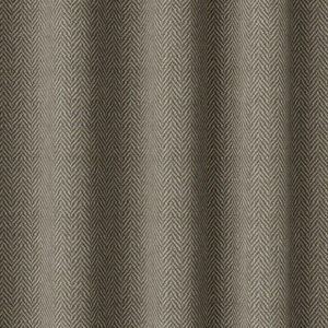 'Shamrock' Herringbone Textured Bespoke Drapes (Warm Grey/ Brown)