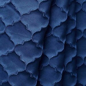 'Brookside' Silk Blend Custom Size Drapery (Dark Blue)