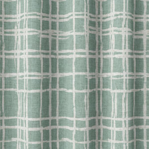 'February Morn' Abstract Print Custom Drapery (Duck Egg Blue/ White)