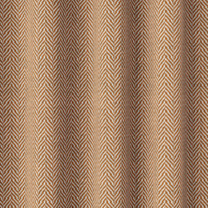 'Song of the Lark' Herringbone Window Drapes (Orange/ White)