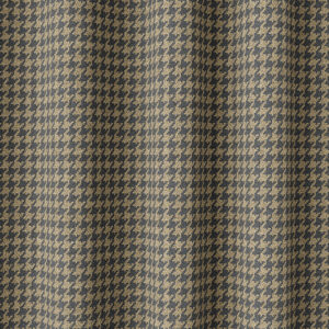 'Different Gold' Houndstooth Custom Drapes (Navy Blue/ Beige)