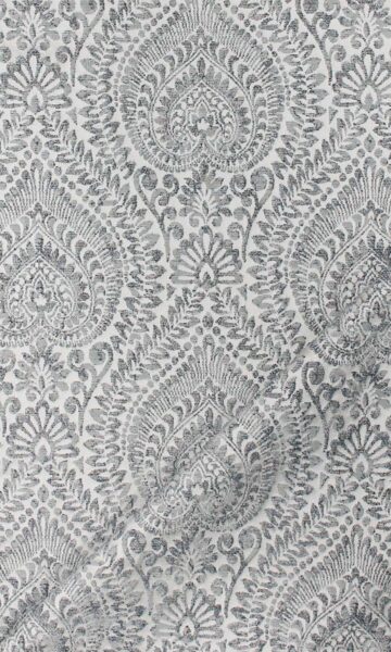 'Gajner' Fabric Swatch (Grey/ Deep Blue) - Image 5