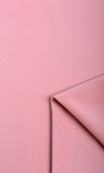 'Wild Rose' Velvet Made-to-Measure Curtains (Soft Pink) - Image 3