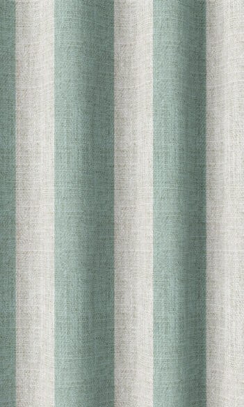 'Mint Cocktail' Fabric Swatch (Aqua Blue/ White)