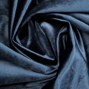 'Wishing Well' Velvet Made-to-Measure Curtain Panels (Navy Blue)