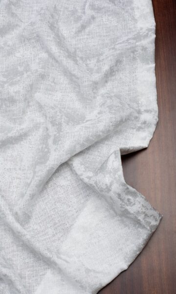 'Alabaster Aura' Metallic Accents Semi-Sheer Window Shades (White) - Image 2
