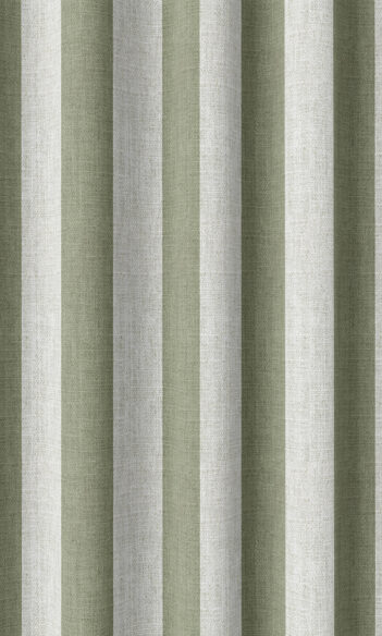 'Autumn Orchid' Fabric Swatch (Green/ White)