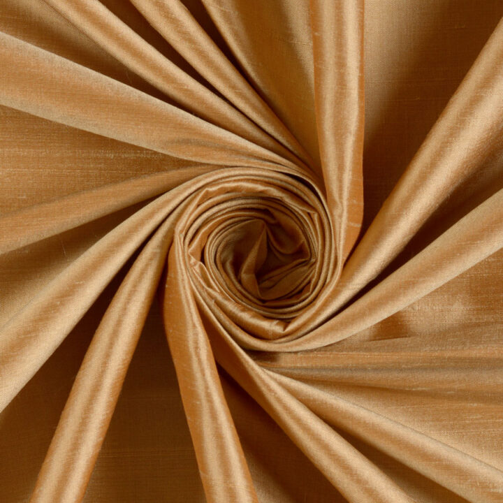 ‘Altin’ Shantung Silk Custom Drapes (Mustard Gold)