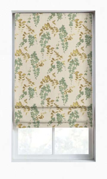 'Malindi' Fabric Swatch (Green/ Grey) - Image 2