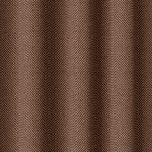 'Amber Seas' Herringbone Textured Window Curtains (Deep Orange)