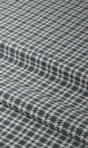 'Bentonite' Check Patterned Made-to-Measure Drapes (Slate Grey) - Image 3