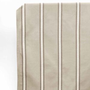 'Country Charm' Striped Made-to-Measure Curtains (Gray/ White)
