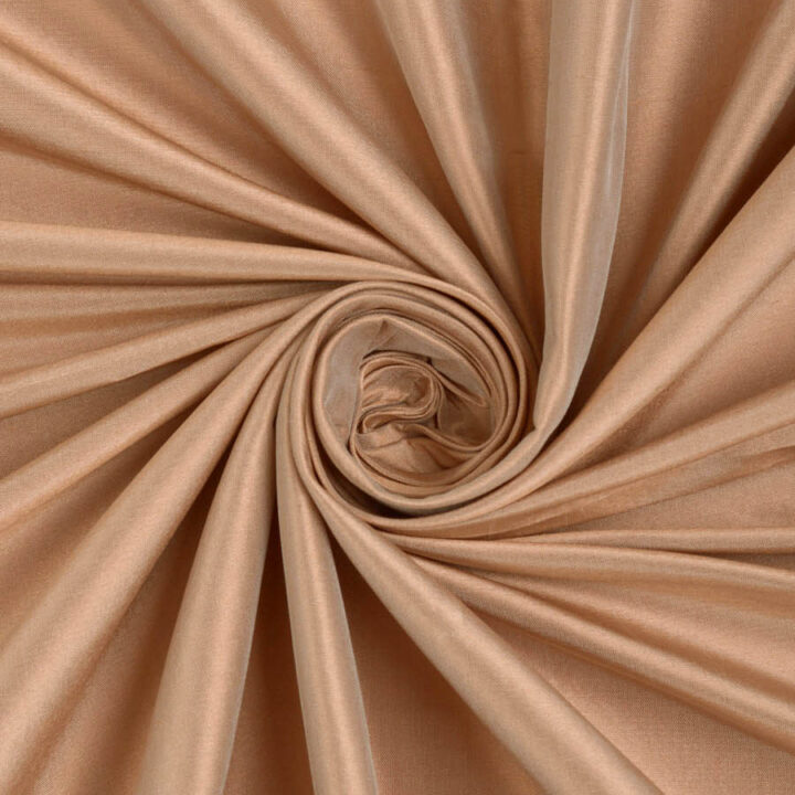 ‘Cork’ Shantung Silk Custom Size Curtains (Peach/ Salmon)