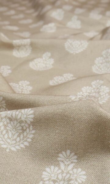 'Alfaaz' Fabric Swatch (Beige/ Grey) - Image 4