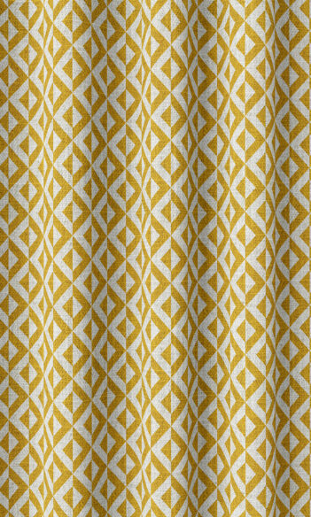 'Sunflowers' Fabric by the Yard (Deep Yellow/ White)