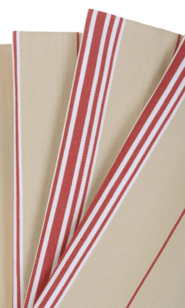 'Villa Brown' Cotton Made-to-Order Curtains (Brown/ Beige/ Red) - Image 2