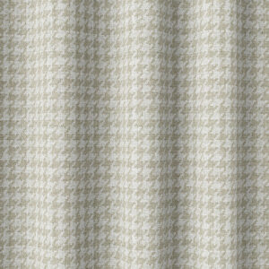 'In a Caf?' Houndstooth Print Custom Size Curtains (Beige/ White)