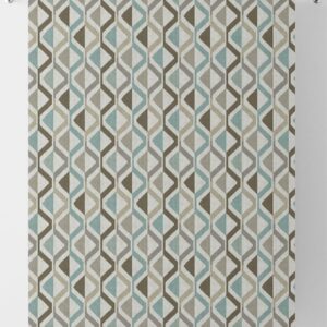 'Soar' Contemporary Striped Window Drapes (Brown/ Green/ Grey)