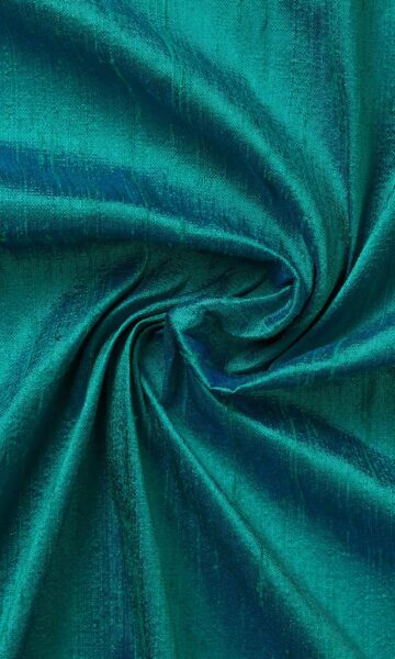 'Surat' Fabric by the Yard (Aqua Blue)