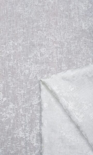 'Winter Wonderland' Metallic Accents Semi-Sheer Custom Drapes (White) - Image 3