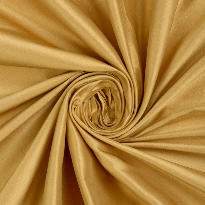 ‘Kori’ Shantung Silk Bespoke Drapes (Ochre/ Burnt Yellow)