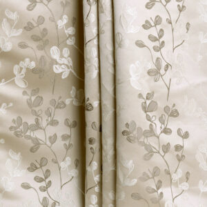 'Cantata' Floral Custom Size Curtains (Beige/ Brown)