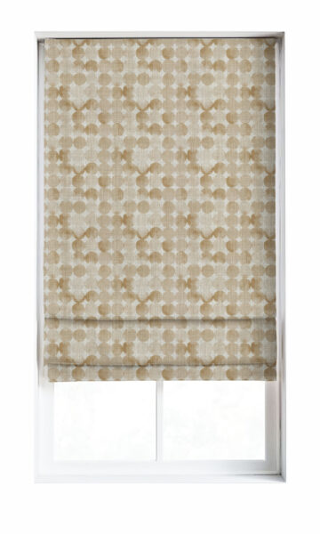 'Warm Baguette' Polka Dot Custom Drapes (Eggshell White/ Pale Brown) - Image 2