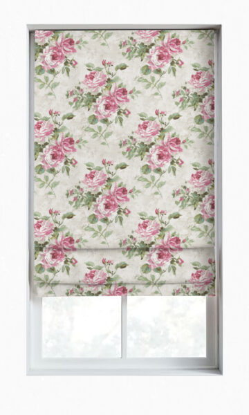 'Primrose Cottage' Floral Dimout Window Curtains (Pink/ White/ Green) - Image 2
