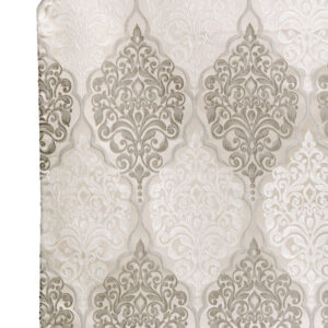 'Baroque' Damask Made-to-Measure Curtain Panels (Beige)