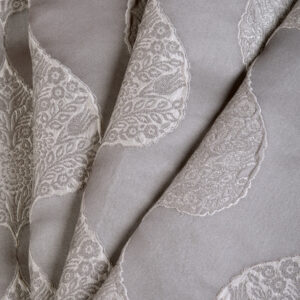 'Baski' Ogee Patterned Made-to-Measure Curtains (Pale Gray)