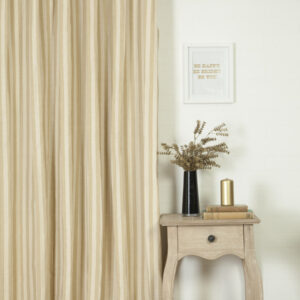 'Yamini Areza' Cotton Custom Size Curtains (Cream/ Beige)