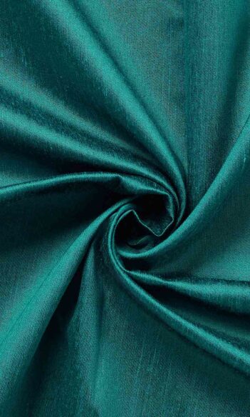 'Bluegrass' Faux Silk Made-to-Measure Drapes (Turquoise Blue)
