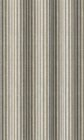 'Easter Lily' Fabric by the Yard (Smoky Brown/ White)