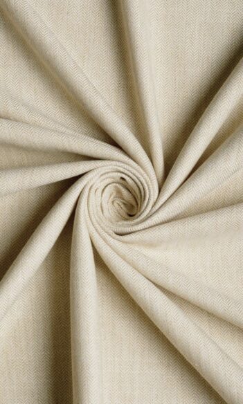 'Evening Shade' Herringbone Textured Custom Size Drapery (Beige)