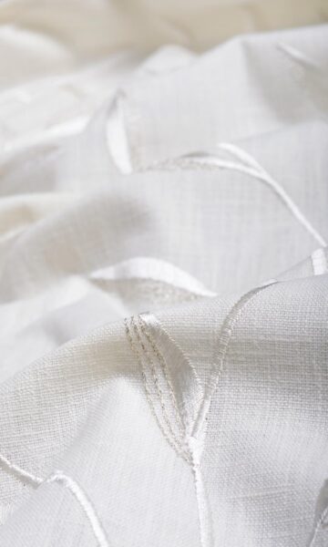 'Virgin Lace' Fabric by the Yard (White/ Cream) - Image 4