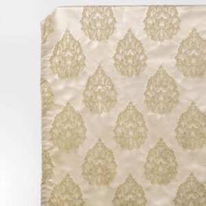 'Allegro' Damask Textured Made-to-Order Drapery (Off White)