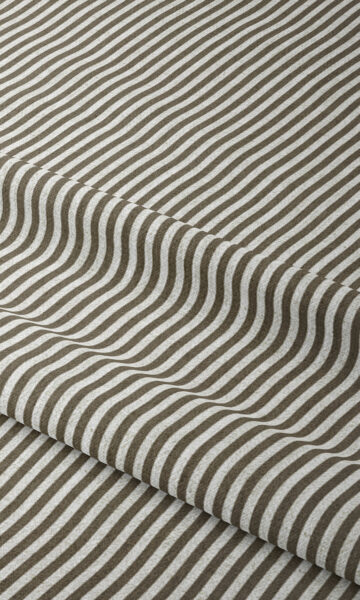 'Burrwood' Striped Print Custom Size Curtains (Brown/ White) - Image 2
