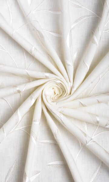 'Virgin Lace' Fabric by the Yard (White/ Cream) - Image 5