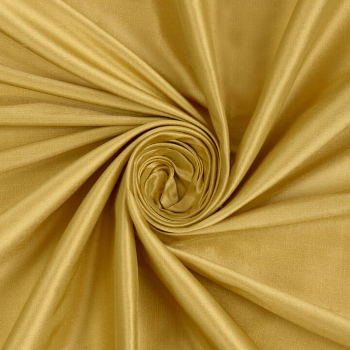‘Metallo’ Shantung Silk Custom Drapes (Ochre/ Mustard Yellow)