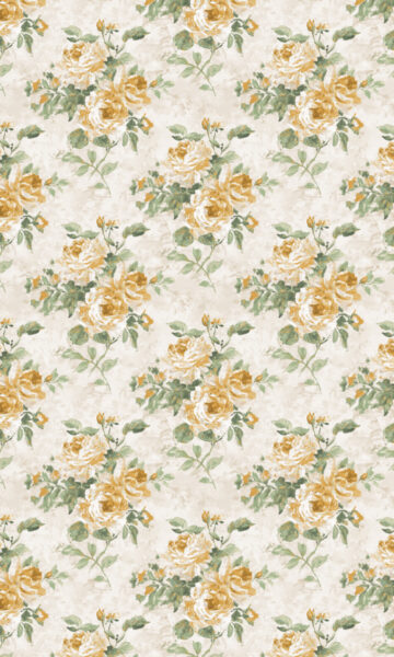'Royan' Dimout Floral Window Drapes (Yellow/ Ivory/ Green) - Image 3