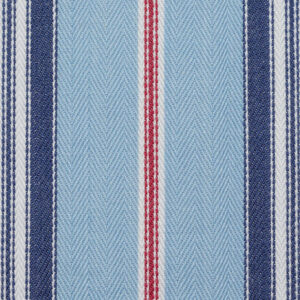 'Chelsea Ahoy' Cotton Made-to-Measure Curtain Panels (Red/ Blue)