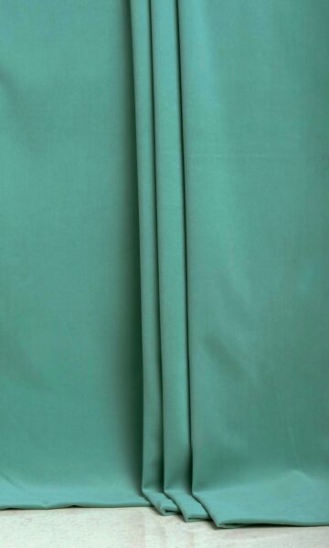 'Peace Park' Velvet Made-to-Order Curtain Panels (Green/ Blue) - Image 5